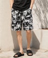 NAVY SARARI ハニカムメッシュ モノトーン総柄 ショートパンツ メンズ商品サムネイル-2
