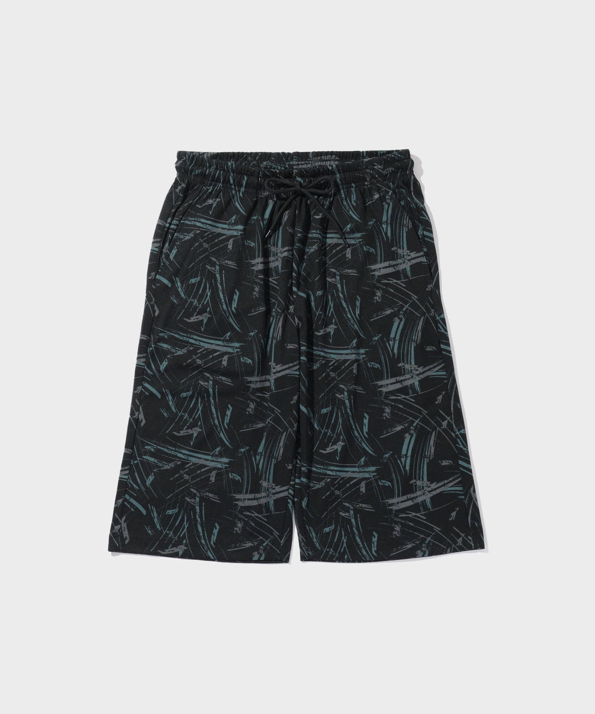 NAVY SARARI ハニカムメッシュ モノトーン総柄 ショートパンツ メンズ