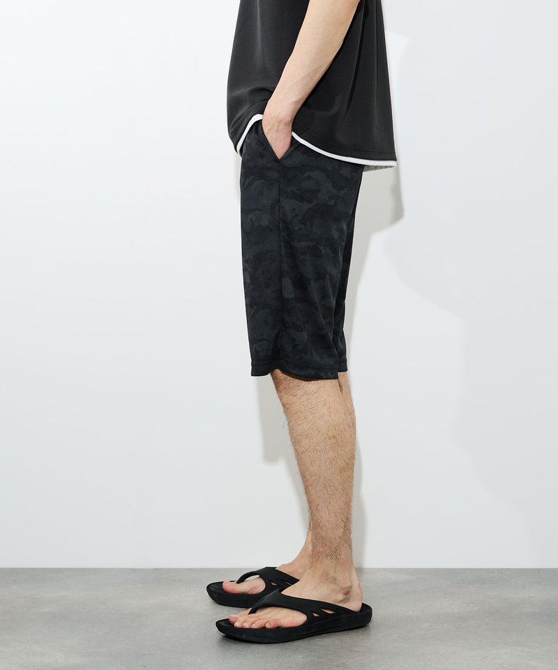 [期間限定価格]NAVY  SARARI ハニカムメッシュ モノトーン総柄 ショートパンツ メンズ商品画像-7