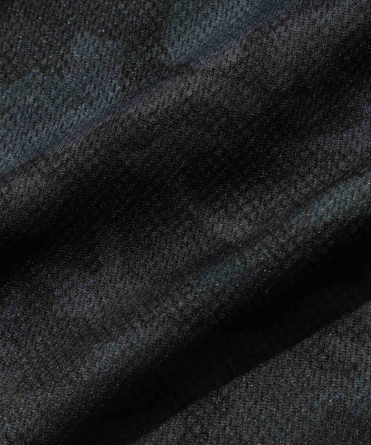 NAVY SARARI ハニカムメッシュ モノトーン総柄 ショートパンツ メンズ