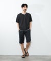 [期間限定価格]NAVY  SARARI ハニカムメッシュ モノトーン総柄 ショートパンツ メンズ商品サムネイル-10