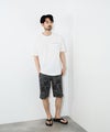 [期間限定価格]NAVY  SARARI ハニカムメッシュ モノトーン総柄 ショートパンツ メンズ商品サムネイル-13
