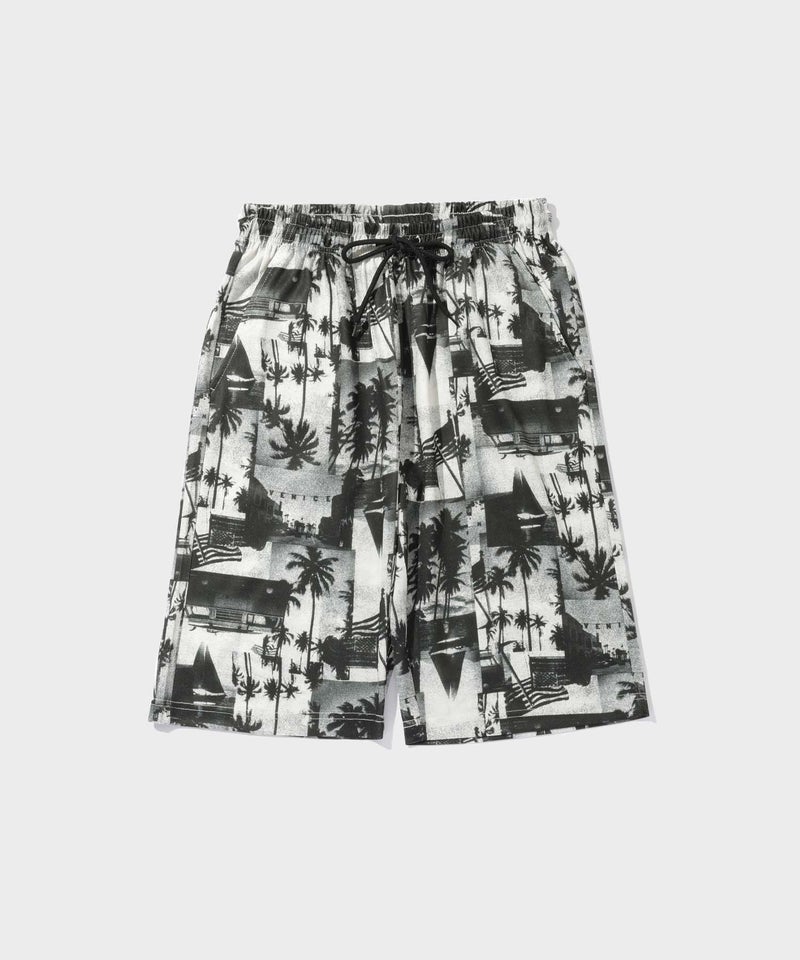 [期間限定価格]NAVY  SARARI ハニカムメッシュ モノトーン総柄 ショートパンツ メンズ商品画像-17