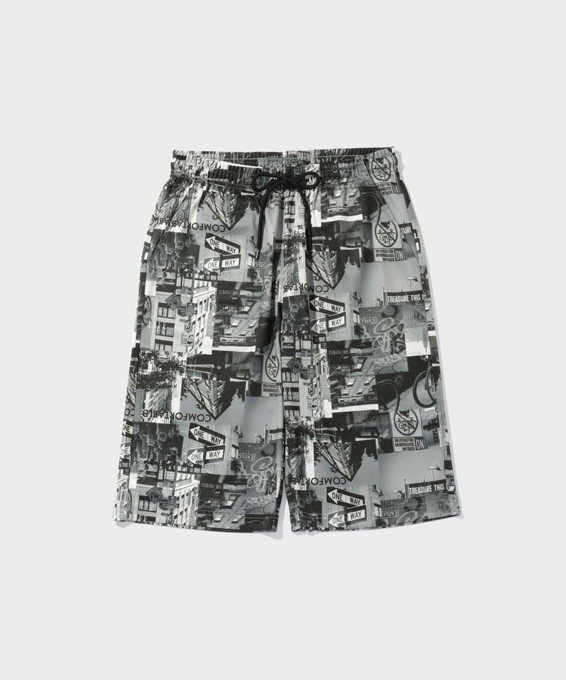 [期間限定価格]NAVY  SARARI ハニカムメッシュ モノトーン総柄 ショートパンツ メンズ商品画像-18