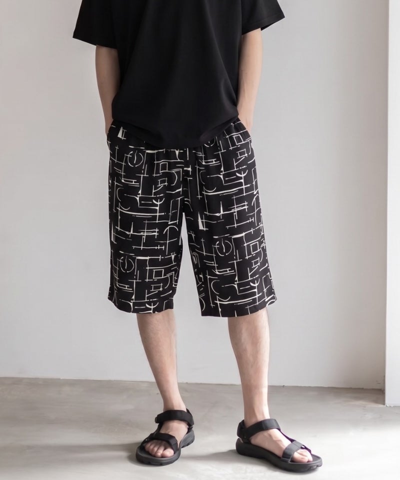 NAVY  SARARI ステテコ 総柄 メンズ商品画像-2