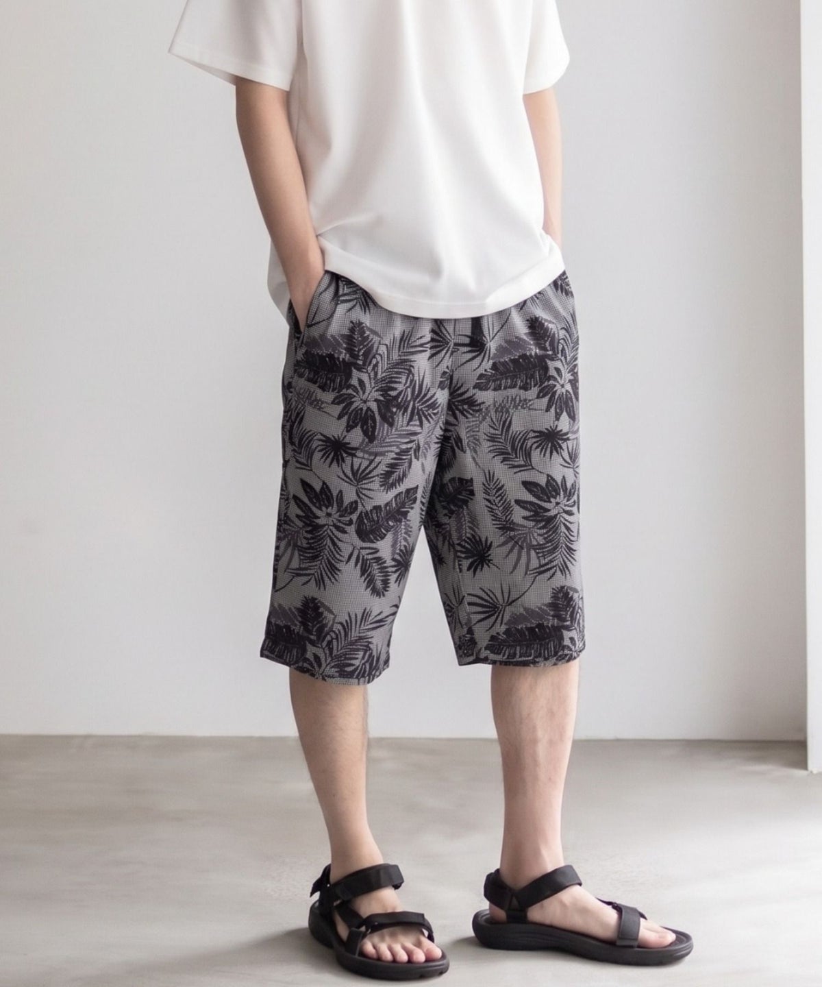NAVY SARARI ステテコ 総柄 メンズ