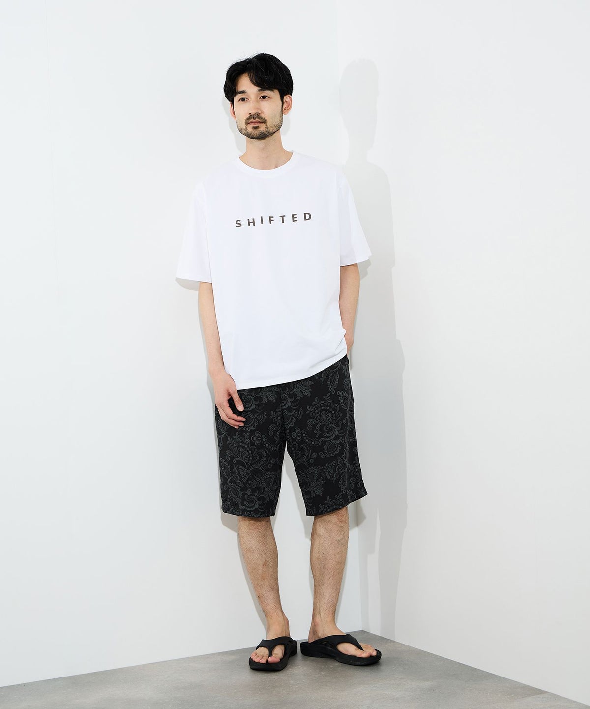 NAVY SARARI ステテコ 総柄 メンズ
