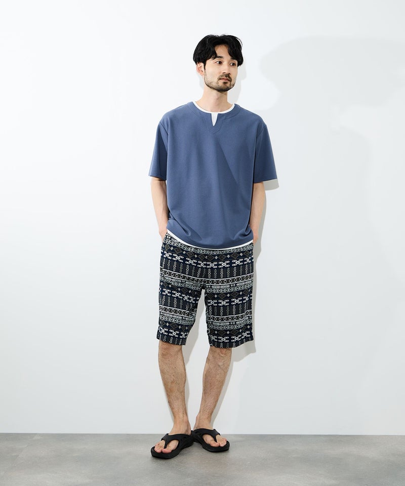 [期間限定価格]NAVY  SARARI ステテコ 総柄 メンズ商品画像-14