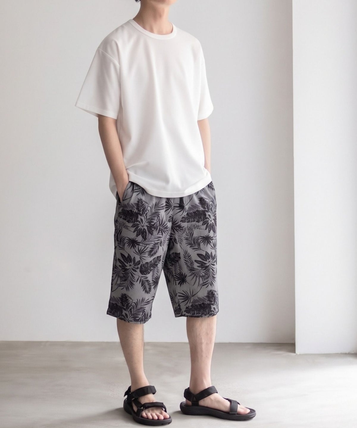 NAVY SARARI ステテコ 総柄 メンズ