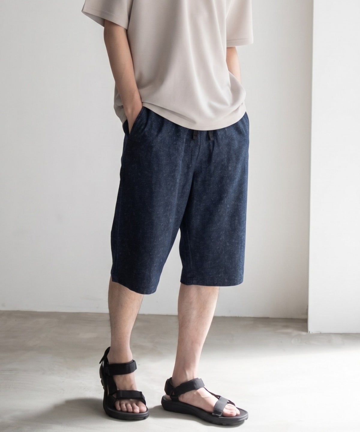 NAVY SARARI ステテコ 無地 メンズ