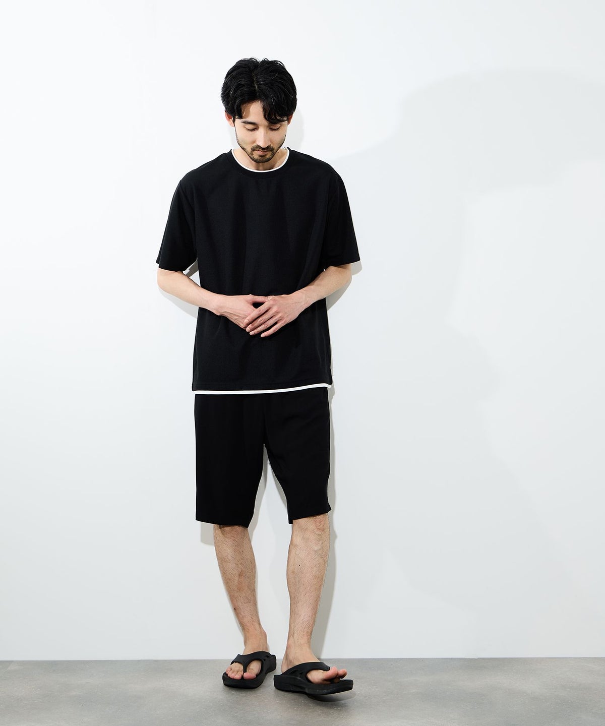 NAVY SARARI ステテコ 無地 メンズ