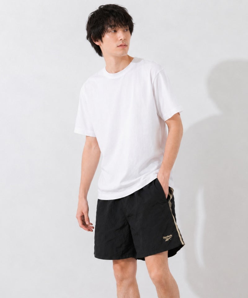 Reebok サイドグラフィック ナイロンハイブリッドハーフパンツ メンズ商品画像-7