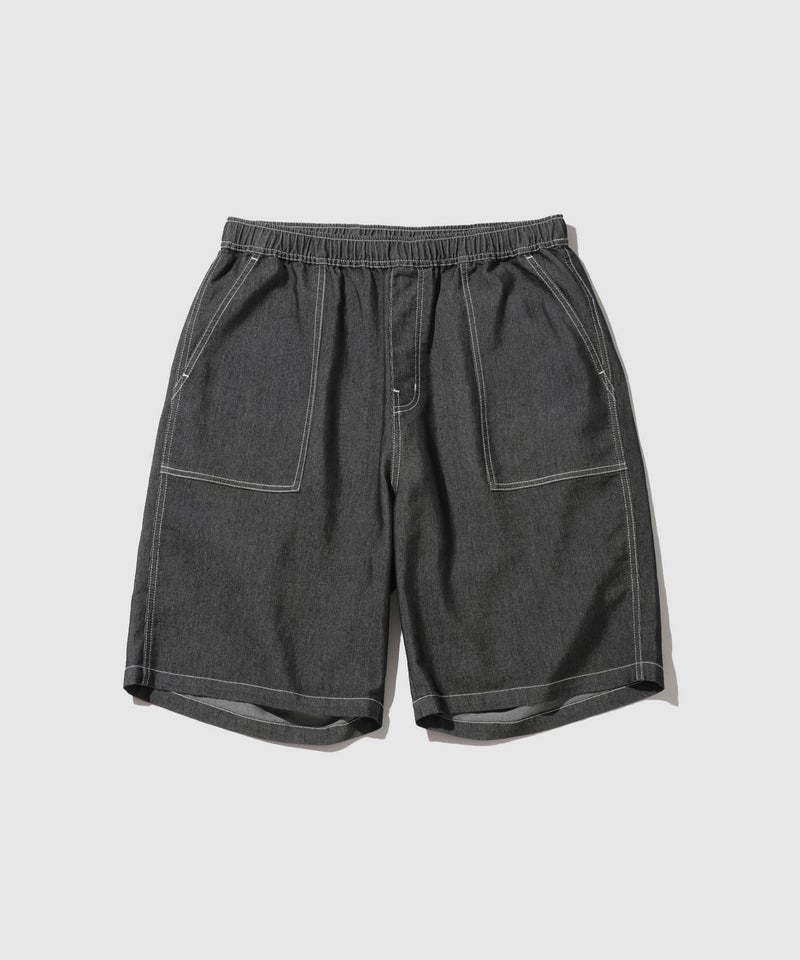 NAVY  SARARI ブリーズデニム ベイカーショートパンツ メンズ商品画像-2