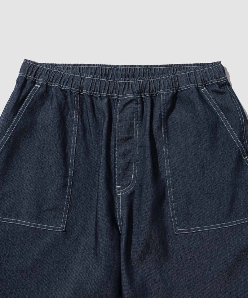 NAVY  SARARI ブリーズデニム ベイカーショートパンツ メンズ商品画像-4