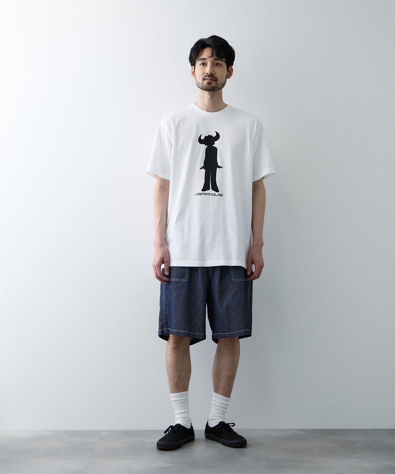 NAVY SARARI ブリーズデニム ベイカーショートパンツ メンズ商品画像-6