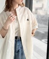 涼やかリネンで、こなれたきちんと感。リネン混バンドカラーダブルポケットシャツ商品サムネイル-9