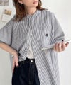 涼やかリネンで、こなれたきちんと感。リネン混バンドカラーダブルポケットシャツ商品サムネイル-13