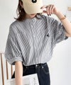 涼やかリネンで、こなれたきちんと感。リネン混バンドカラーダブルポケットシャツ商品サムネイル-18