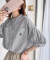 涼やかリネンで、こなれたきちんと感。リネン混バンドカラーダブルポケットシャツ商品サムネイル-20