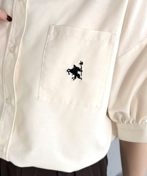 涼やかリネンで、こなれたきちんと感。リネン混バンドカラーダブルポケットシャツ商品画像-38