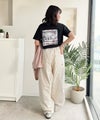 【接触冷感機能付き】背中で魅せる、遊び心とヴィンテージ。コインランドリーバック刺繍Tシャツ（半袖）商品サムネイル-18