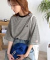 《JaVaジャバコラボ》着回し自在で日常に馴染む♪ 胸刺繍マルチボーダーアソートTシャツ商品サムネイル-6