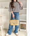 《JaVaジャバコラボ》着回し自在で日常に馴染む♪ 胸刺繍マルチボーダーアソートTシャツ商品サムネイル-20