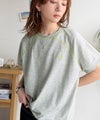 垢抜け配色で大人の抜け感プラス。胸刺繍ラグラン配色ステッチミニ裏毛TEE商品サムネイル-6
