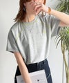 垢抜け配色で大人の抜け感プラス。胸刺繍ラグラン配色ステッチミニ裏毛TEE商品サムネイル-10
