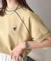 垢抜け配色で大人の抜け感プラス。胸刺繍ラグラン配色ステッチミニ裏毛TEE商品サムネイル-24