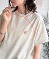 垢抜け配色で大人の抜け感プラス。胸刺繍ラグラン配色ステッチミニ裏毛TEE商品サムネイル-31