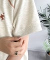 垢抜け配色で大人の抜け感プラス。胸刺繍ラグラン配色ステッチミニ裏毛TEE商品サムネイル-38
