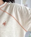 垢抜け配色で大人の抜け感プラス。胸刺繍ラグラン配色ステッチミニ裏毛TEE商品サムネイル-39