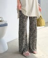 さらりとした楊柳プリーツ。ウエストゴムでストレスフリーな穿き心地。総柄楊柳プリーツパンツ商品サムネイル-23