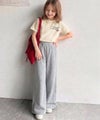 Classical Elf 【キッズ】綿100%らくがき風刺繍 無地&ボーダー柄半袖Tシャツ商品サムネイル-18