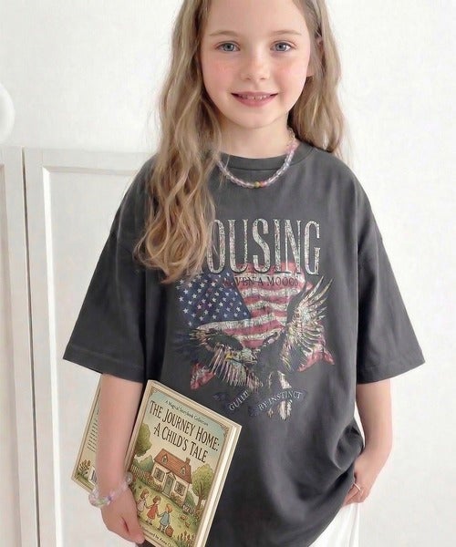 Classical Elf【キッズ】《JaVaジャバコラボ》 綿100%ピグメント加工グラフィックプリントTシャツ商品画像-1
