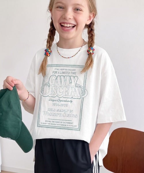 Classical Elf 【キッズ】《JaVaジャバコラボ》前後2way 綿100%ロゴプリントTシャツ(半袖)商品画像-4