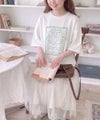 Classical Elf 【キッズ】《JaVaジャバコラボ》前後2way 綿100%ロゴプリントTシャツ(半袖)商品サムネイル-8