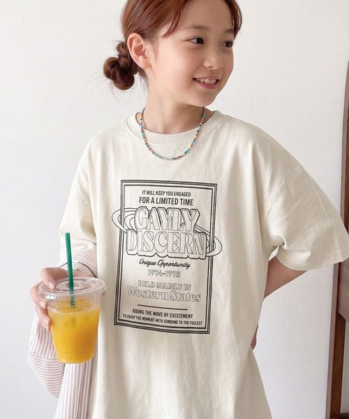 Classical Elf 【キッズ】《JaVaジャバコラボ》前後2way 綿100%ロゴプリントTシャツ(半袖)商品画像-9