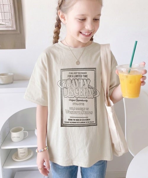 Classical Elf 【キッズ】《JaVaジャバコラボ》前後2way 綿100%ロゴプリントTシャツ(半袖)商品画像-11