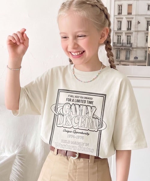 Classical Elf 【キッズ】《JaVaジャバコラボ》前後2way 綿100%ロゴプリントTシャツ(半袖)商品画像-13