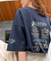 Classical Elf《JaVaジャバコラボ》男女お揃い可◎ヴィンテージムード漂う。綿100%バックムービーグラフィック 飛び刺繍オーバーサイズTシャツ（半袖）商品サムネイル-4