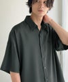 Classical Elf 《JaVaジャバコラボ》【接触冷感機能付き】触れた瞬間ひんやり心地よく、今どきな抜け感を演出。とろみドレープオーバーサイズシャツ 商品サムネイル-3