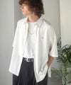 Classical Elf 《JaVaジャバコラボ》【接触冷感機能付き】触れた瞬間ひんやり心地よく、今どきな抜け感を演出。とろみドレープオーバーサイズシャツ 商品サムネイル-8