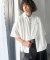 Classical Elf 《JaVaジャバコラボ》【接触冷感機能付き】触れた瞬間ひんやり心地よく、今どきな抜け感を演出。とろみドレープオーバーサイズシャツ 商品サムネイル-12