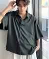 Classical Elf 《JaVaジャバコラボ》【接触冷感機能付き】触れた瞬間ひんやり心地よく、今どきな抜け感を演出。とろみドレープオーバーサイズシャツ 商品サムネイル-31