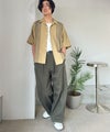 Classical Elf 《JaVaジャバコラボ》周りと差がつく総刺繍！リラックスシルエット 清涼リネンライク素材 オープンカラー キューバシャツ（半袖）商品サムネイル-25