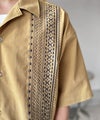Classical Elf 《JaVaジャバコラボ》周りと差がつく総刺繍！リラックスシルエット 清涼リネンライク素材 オープンカラー キューバシャツ（半袖）商品サムネイル-29