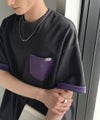Classical Elf 《JaVaジャバコラボ》【吸水速乾機能付き】汗ばむ季節でもドライな着心地。裏配色でマンネリ防止！ 胸ポケット付き オーバーサイズTシャツ 商品サムネイル-8