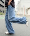 Classical Elf 《JaVaジャバコラボ》【接触冷感・速乾機能付き】清涼素材で夏でもデニムをヘビロテ!ブラスト加工 バックデザイン リラックスフィット ジーンズ商品サムネイル-20
